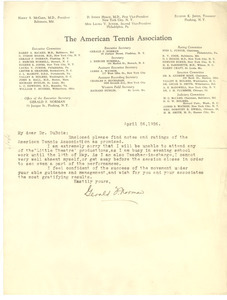 Letter from Gerald F. Norman to W. E. B. Du Bois