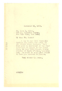 Letter from W. E. B. Du Bois to Leon J. Moore