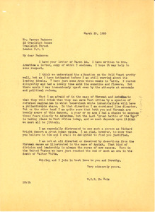 Letter from W. E. B. Du Bois to George Padmore