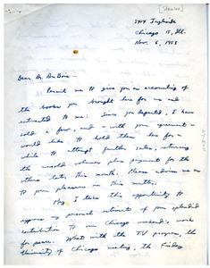 Letter from Josiah Stamler to W. E. B. Du Bois