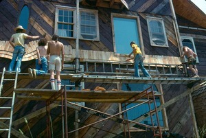 Detail of Brian McCue house construction