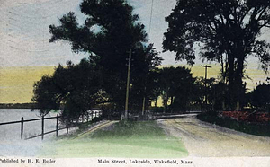 Main Street, lakeside, Wakefield, Mass.