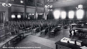 Vestry, Fourth Meeting House, First Parish Congregational Church, before 1909