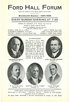 Ford Hall Forum program, 19th Season, December/January, 1925-1926