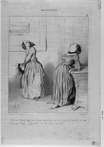 Ah vous trouvez que mon dernier roman n'est pas tout-à-fait à la hauteur de ceux de George Sand...! Adélaïde, je ne vous reverrai de la vie!