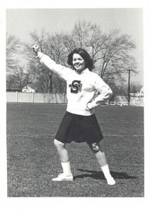 Sally Strait, Springfield College Cheerleader (Class of 1970)