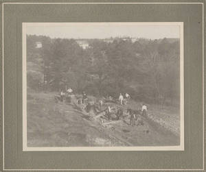 Men Working Outside at Springfield College, ca. 1898
