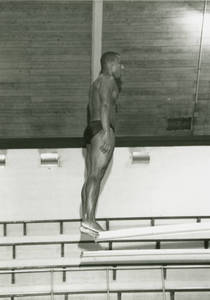 A Diver about to Perform at Springfield College, ca. 2000