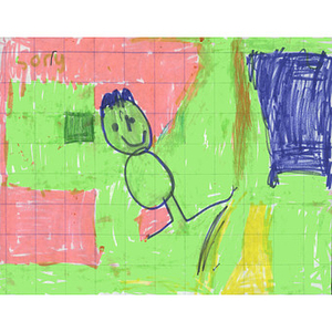 Colorful drawing from a student at the International School of Kenya