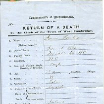 Certificate, Death