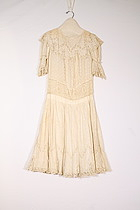 White Cotton Girl's Dress