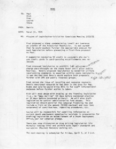 Minutes of Legislative-Initiation Committee Meeting 3/27/1975