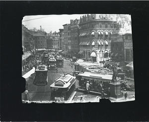 Looking northerly in Scollay Square