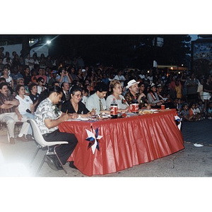 Judges at the 1998 Festival Betances beauty contest,