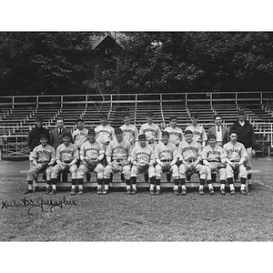 Northeastern varsity baseball team photograph