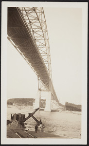 Bourne Bridge from underneath (2 copies)
