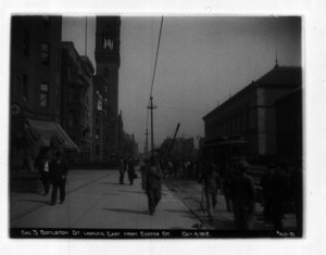 Sec. 3, Boylston St. looking east from Exeter Street, Boston, Mass., October 4, 1912