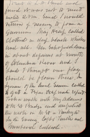 Thomas Lincoln Casey Notebook, November 1889-January 1890, 68, Went to the L. H. Board and