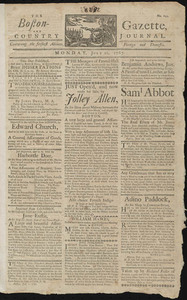 The Boston-Gazette, and Country Journal, 20 July 1767