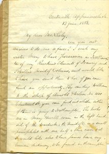 Letter from Benjamin Smith Lyman to Mr. Lesley