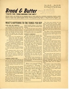 Bread and Butter: Facts you need before your buy. Vol. 1, no. 39