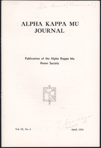 Alpha Kappa Mu Honor Society