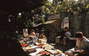 Book stall in a bazaar