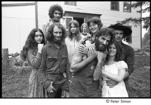 Kiki McEntee (4th from right) and Cathy Brown (right) with group