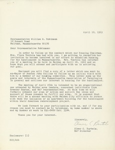 Letter from Elmer C. Bartels to William G. Robinson
