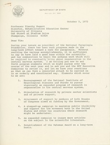 Letter from Alan A. Reich to Timothy J. Nugent