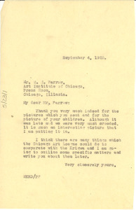 Letter from W. E. B. Du Bois to William M. Farrow