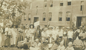 Class of 1913 members in costumes and makeup