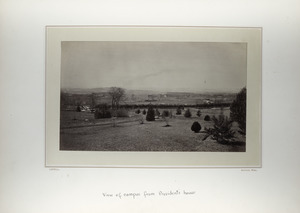 View of campus from President's House, Massachusetts Agricultural College