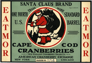 Cape Cod Cranberries : Santa Claus Brand