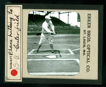 Leslie Mann Baseball Lantern Slide, No. 63-B