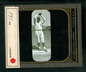 Leslie Mann Baseball Lantern Slide, No. 161