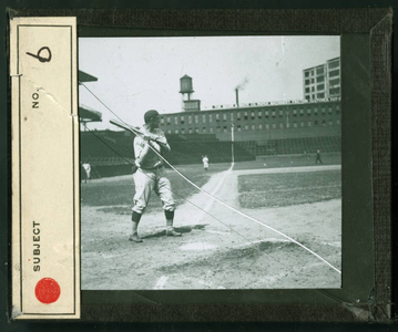 Leslie Mann Baseball Lantern Slide, No. 6