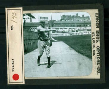 Leslie Mann Baseball Lantern Slide, No. 145
