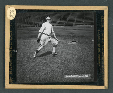 Leslie Mann Baseball Lantern Slide, No. 270