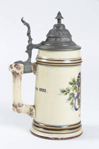 A porcelain stein with 4F Turner shield and verse.