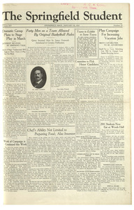 The Springfield Student (vol. 14, no. 13) January 18, 1924