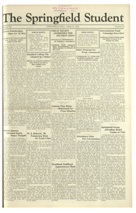 The Springfield Student (vol. 20, no. 23) April 25, 1930