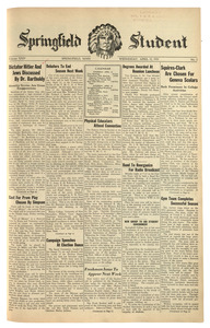 The Springfield Student (vol. 24, no. 02) April 12, 1933