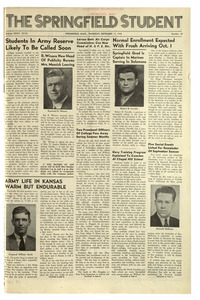 The Springfield Student (vol. 33, no. 10) September 17, 1942