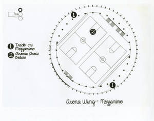 Floor Map/ Plan of Blake Arena Mezzanine