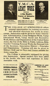 YMCA Army Work training poster, 1917
