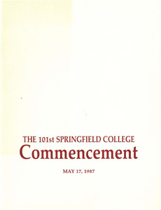 Commencement Program (1987)