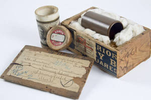 The George Williams' wax cylinder and shipping container