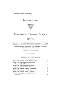 The International Association Training School Notes (vol. 2 no. 6), July, 1893
