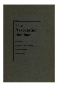 The Association Seminar (vol. 10 no. 9), July, 1902